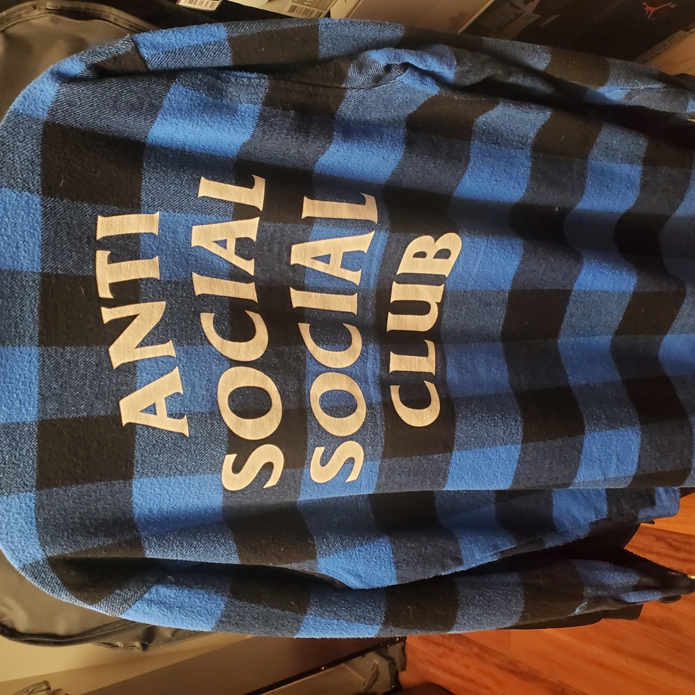 Anti Social Social Club Blue Plaid Jacket